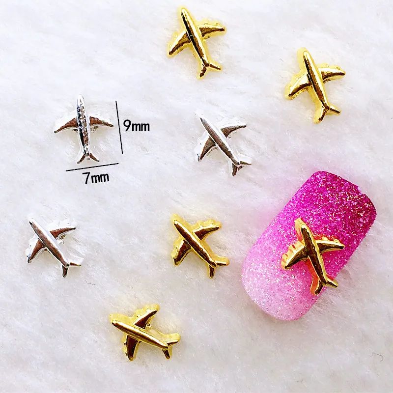 10pcs/bag Japan New 3D Nail Art Deco Metal Nail Sticker Alloy Kawaii Airplane DIY Charm Nail Tools for Manicure
10pcs/bag Japan New 3D Nail Art Deco Metal Nail Sticker Alloy Kawaii Airplane DIY Charm Nail Tools for Manicure