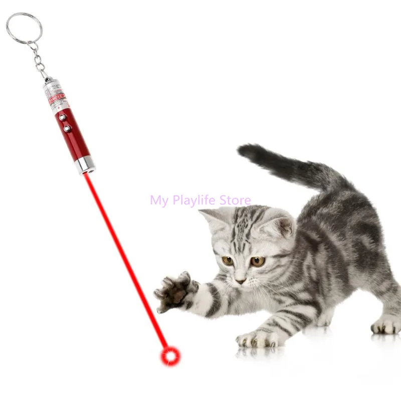 Cat Laser Toy Teaser Light Multi Functional Pet Toys LED Lamp Pen Pointer 2 in 1 Key Ring Keychain Dog Pets Products C42
Cat Laser Toy Teaser Light Multi Functional Pet Toys LED Lamp Pen Pointer 2 in 1 Key Ring Keychain Dog Pets Products C42