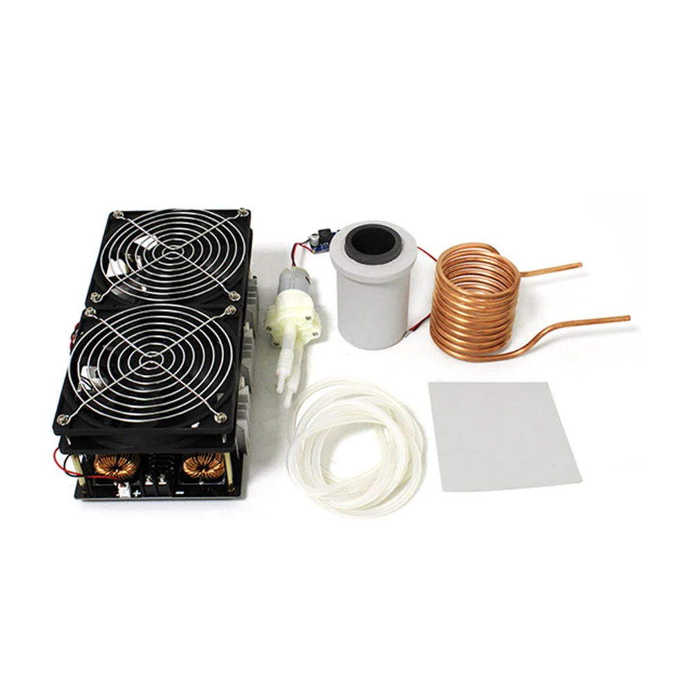 2500W ZVS Induction Heater Induction Heating PCB Board High frequency Heating Machine Melted Metal + Coil Mayitr+ Crucible+Pump
2500W ZVS Induction Heater Induction Heating PCB Board High frequency Heating Machine Melted Metal + Coil Mayitr+ Crucible+Pump