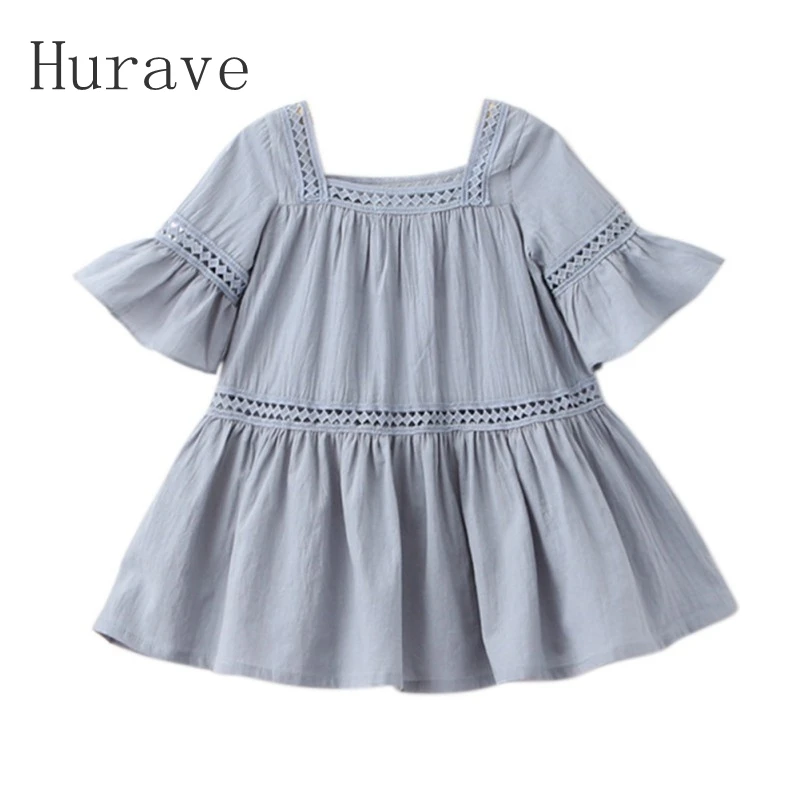 Hurave 2019 new fashion girls dress kids flare sleeve korean style embroidery clothing for children leisure
Hurave 2019 new fashion girls dress kids flare sleeve korean style embroidery clothing for children leisure