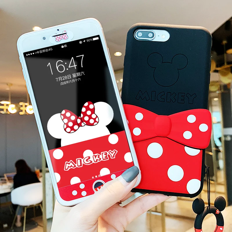 For iphone XSmax /XR shockproof case , tempered glass front film for iPhone 8 7plus 6splus, Red minnie 3D stand case finger ring
For iphone XSmax /XR shockproof case , tempered glass front film for iPhone 8 7plus 6splus, Red minnie 3D stand case finger ring
