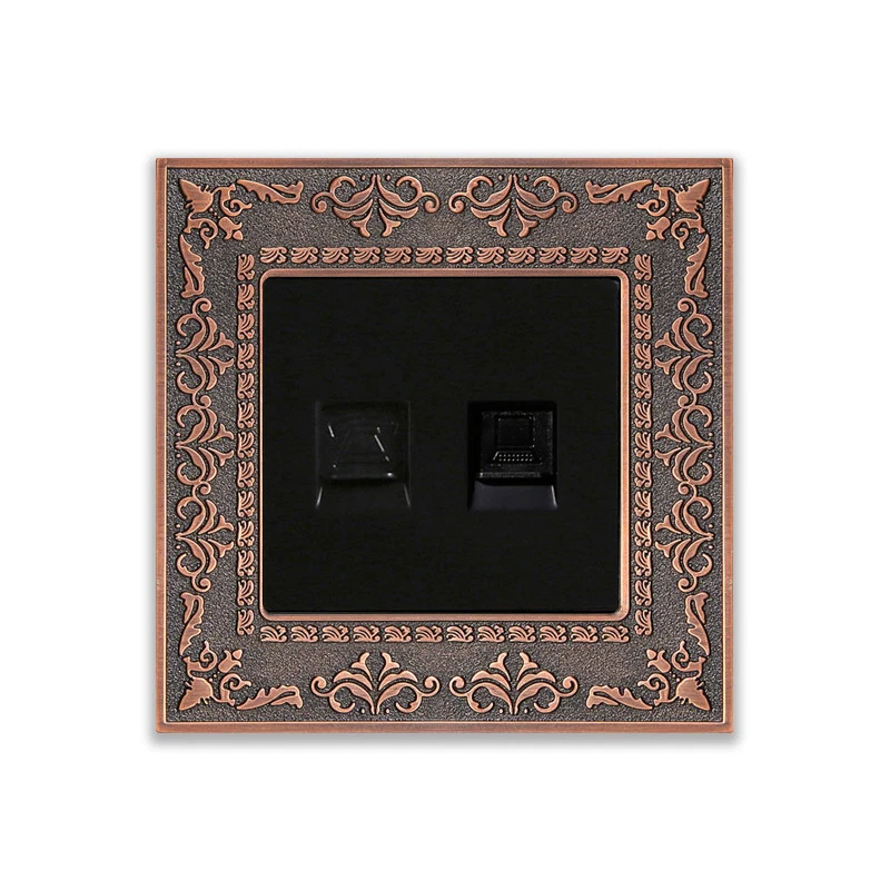 New Zinc alloy frame telephone and Computer wall socket, 86 type UK Standard Emboss style Phone&Pc hole electrical outlet
New Zinc alloy frame telephone and Computer wall socket, 86 type UK Standard Emboss style Phone&Pc hole electrical outlet