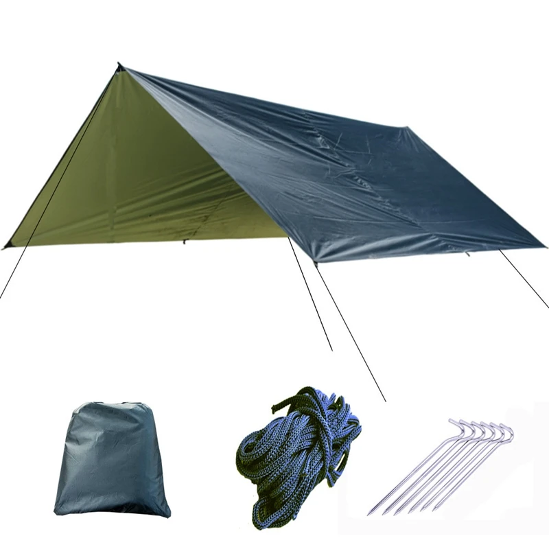 Ultralight Tarp Outdoor Camping Survival Sun Shelter Shade Awning Silver Coating Pergola Waterproof Beach Tent Black
Ultralight Tarp Outdoor Camping Survival Sun Shelter Shade Awning Silver Coating Pergola Waterproof Beach Tent Black