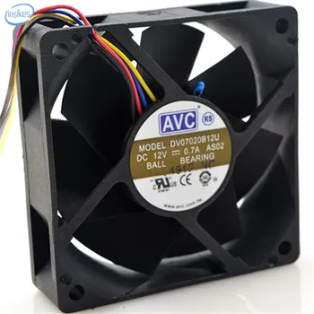 DV07020B12U 4 Wires Large Air PWM Temperature Control Double Ball Cooling Fan DC 12V 0.7A 4500RPM 7CM 7020 70*70*20mm
DV07020B12U 4 Wires Large Air PWM Temperature Control Double Ball Cooling Fan DC 12V 0.7A 4500RPM 7CM 7020 70*70*20mm