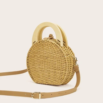 Round Rattan Beach Small Messenger Bag Single Shoulder Crossbody Hand Bags For Women Ladies Female Hand Woven Outdoor Bag Tote
Round Rattan Beach Small Messenger Bag Single Shoulder Crossbody Hand Bags For Women Ladies Female Hand Woven Outdoor Bag Tote