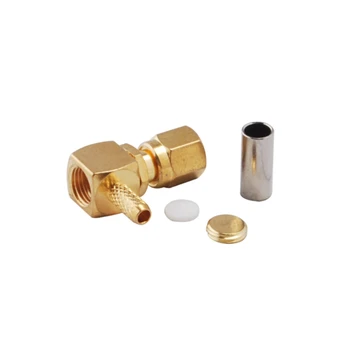 Superbat 10pcs SMC Crimp Male Plug Right Angle for LMR100 Cable RF Coaxial Connector
Superbat 10pcs SMC Crimp Male Plug Right Angle for LMR100 Cable RF Coaxial Connector