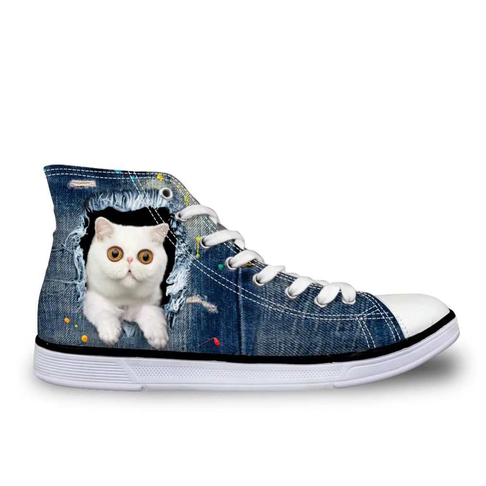 Customized 2019 Autumn Summer Women Casual High Top Canvas Shoes Vintage Denim Pet White Cat Print Classic Vulcanize Flat Shoes
Customized 2019 Autumn Summer Women Casual High Top Canvas Shoes Vintage Denim Pet White Cat Print Classic Vulcanize Flat Shoes
