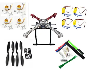 RC F450 QuadCopter Frame Kit + 4Pcs1000KV Brushless Motor + 4Pcs 30A ESC + 1045 Propeller Props + FPV Landing Skid Landing Gear
RC F450 QuadCopter Frame Kit + 4Pcs1000KV Brushless Motor + 4Pcs 30A ESC + 1045 Propeller Props + FPV Landing Skid Landing Gear