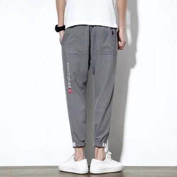 Casual Pants Loose Ankle-Length Pocket 5XL Black Grey Harem Embroidery Large Size Youth Nine Pants Pantalon Loose Sweatpants
Casual Pants Loose Ankle-Length Pocket 5XL Black Grey Harem Embroidery Large Size Youth Nine Pants Pantalon Loose Sweatpants