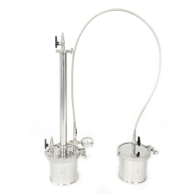 Экстрактор BHO kit объемом 160 г система с замкнутым циклом. 2 "x 20" катушка.|Фитинги
