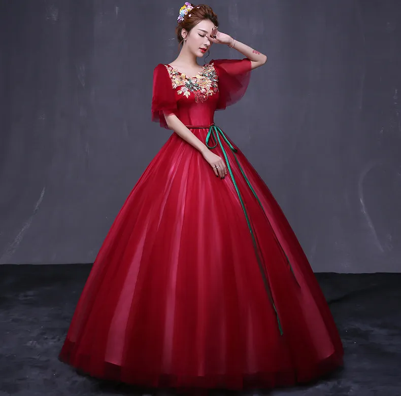 100%real wine red baroque 18th century medieval dress princess Renaissance Gown queen Victorian /Marie/ Belle Ball/ball gown
100%real wine red baroque 18th century medieval dress princess Renaissance Gown queen Victorian /Marie/ Belle Ball/ball gown
