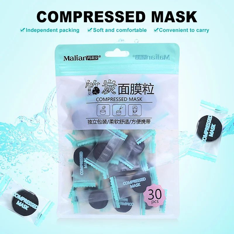 30pcs Mask Natural Compressed DIY Bamboo Charcoal High Quality Non-woven Fabrics Facial Mask for Girls Makeup Face Care Women
30pcs Mask Natural Compressed DIY Bamboo Charcoal High Quality Non-woven Fabrics Facial Mask for Girls Makeup Face Care Women