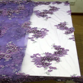 5Yards Purple african lace fabric with 3D embroidery flower Fashion Stones french Bridal tulle lace fabric A1290-1
5Yards Purple african lace fabric with 3D embroidery flower Fashion Stones french Bridal tulle lace fabric A1290-1