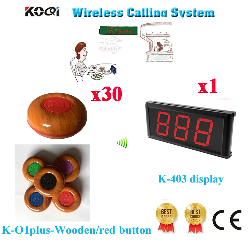 Restaurant Wireless Calling Table Bell System 3-Digit Number Display Receiver Screen Colorful Button(1 Display+30 Call Button)
Restaurant Wireless Calling Table Bell System 3-Digit Number Display Receiver Screen Colorful Button(1 Display+30 Call Button)