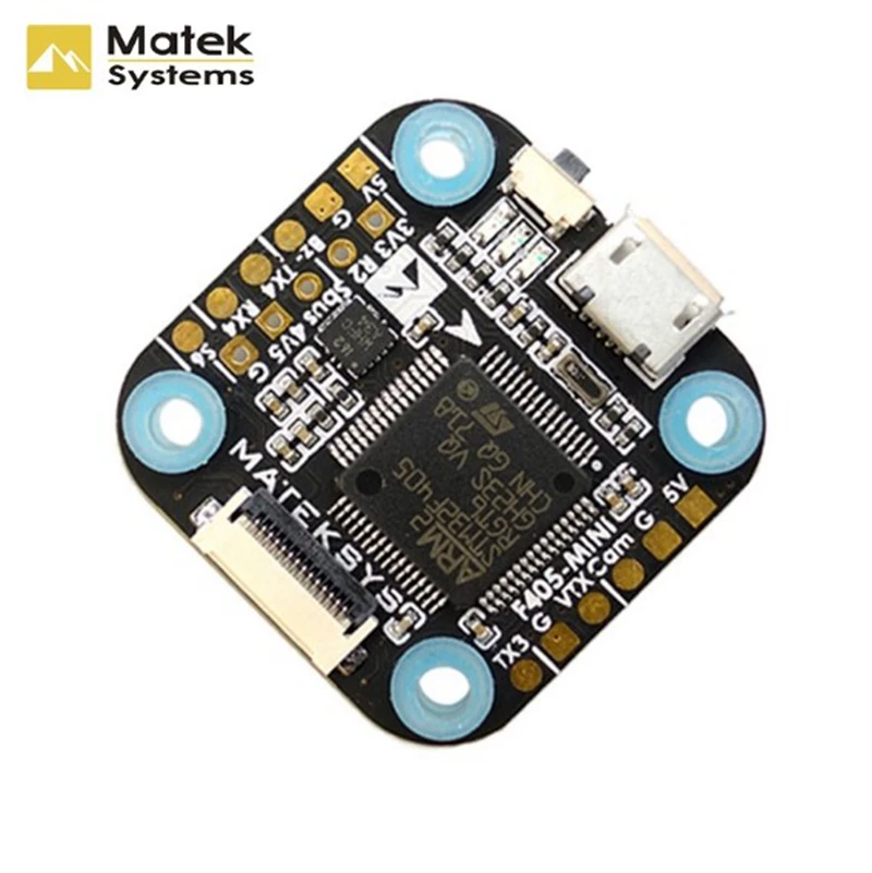 Matek Systems F4 F405 Mini Flight Controller Integrated OSD 32K Gyro 32M Flash 20x20mm For FPV Quadcopter
Matek Systems F4 F405 Mini Flight Controller Integrated OSD 32K Gyro 32M Flash 20x20mm For FPV Quadcopter