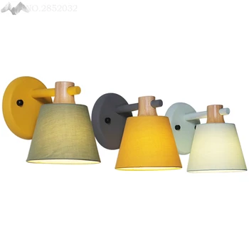 Nordic Minimalist Creative Macaron Wall Lamp Fabric Lampshade Light for Living Room Bedroom Bedside Home Lighting Fixtures Decor 
Nordic Minimalist Creative Macaron Wall Lamp Fabric Lampshade Light for Living Room Bedroom Bedside Home Lighting Fixtures Decor