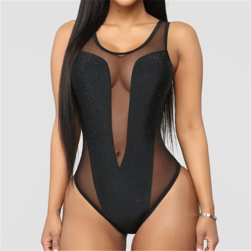 Sexy Women One Piece Swimsuit Rhinestone Bikini Mesh See Through Swimwear Bikini Monokini Swimming Suit Ladies Swimsuit Biquini
Sexy Women One Piece Swimsuit Rhinestone Bikini Mesh See Through Swimwear Bikini Monokini Swimming Suit Ladies Swimsuit Biquini