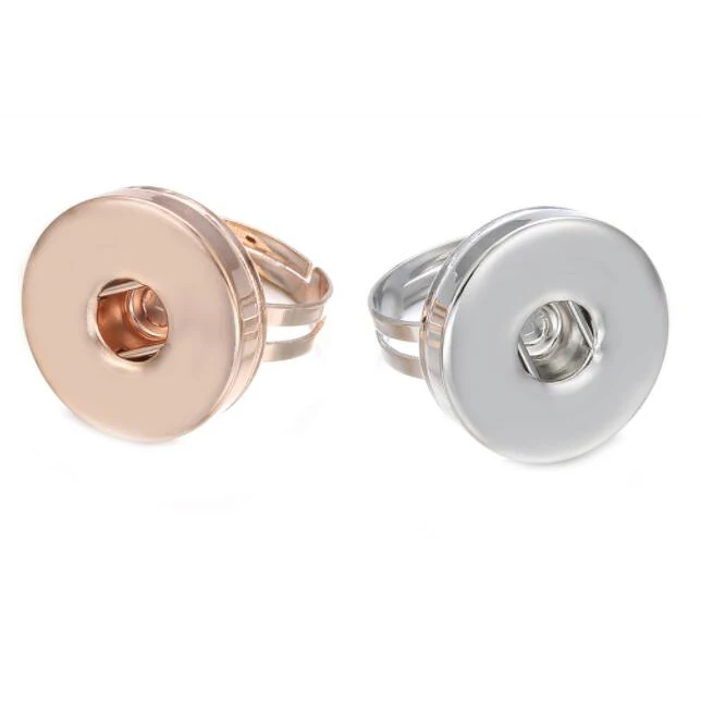 New Snap Jewelry 18mm Snap Button Ring DIY Adjustable Silver/Rose Gold Ring Interchangeable Party Rings for Women Men
New Snap Jewelry 18mm Snap Button Ring DIY Adjustable Silver/Rose Gold Ring Interchangeable Party Rings for Women Men