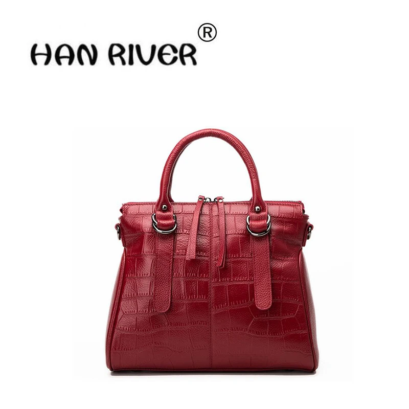 HANRIVER 2018 New style simple fashion crocodile head layer cow leather lady hand bill of lading shoulder oblique straddle bag
HANRIVER 2018 New style simple fashion crocodile head layer cow leather lady hand bill of lading shoulder oblique straddle bag