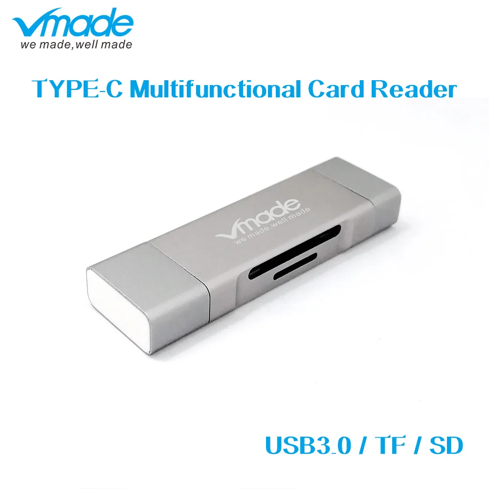 Vmade Type C OTG 5-in-1Card Reader With USB Female Interface For PC USB 3.0 Read TF Memory Card Reader Adapter Computer Supplies
Vmade Type C OTG 5-in-1Card Reader With USB Female Interface For PC USB 3.0 Read TF Memory Card Reader Adapter Computer Supplies