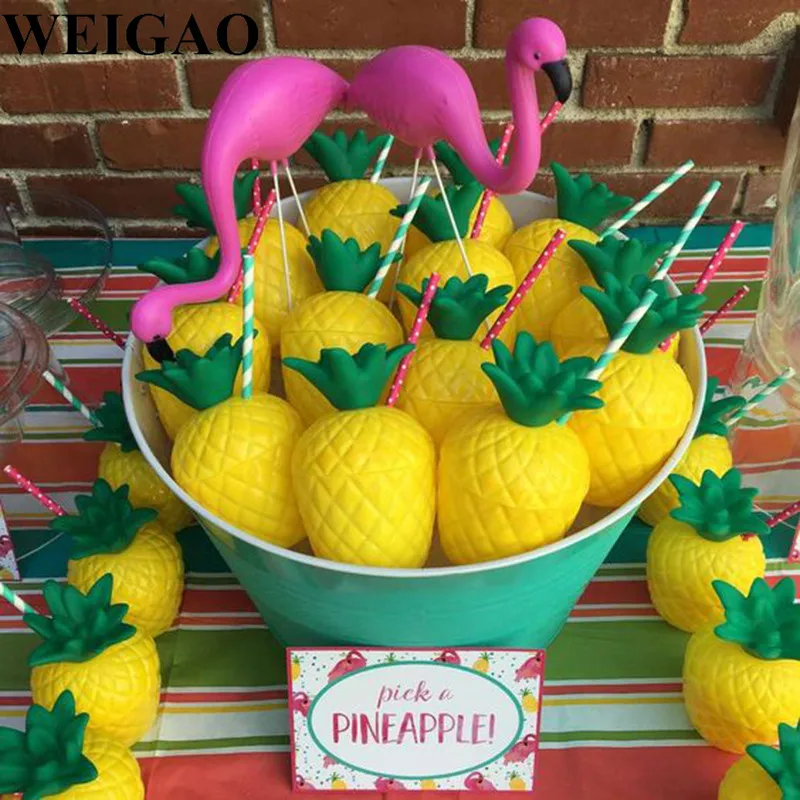 WEIGAO Flamingo Theme Birthday Party Decoration Supplies Pineapple Coconut Tableware Disposable Straw Plate Cup Holder Tableware
WEIGAO Flamingo Theme Birthday Party Decoration Supplies Pineapple Coconut Tableware Disposable Straw Plate Cup Holder Tableware