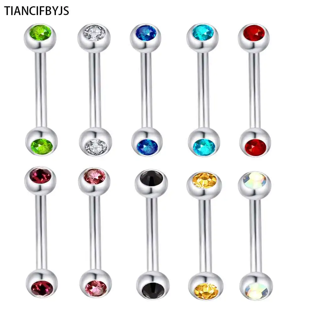 TIANCIFBYJS Body Jewelry 16g 6/8/10mm Daith Earring Eyebrow Ring Rook Piercing Jewelry Surgical Steel Double Gem CZ Barbell
TIANCIFBYJS Body Jewelry 16g 6/8/10mm Daith Earring Eyebrow Ring Rook Piercing Jewelry Surgical Steel Double Gem CZ Barbell