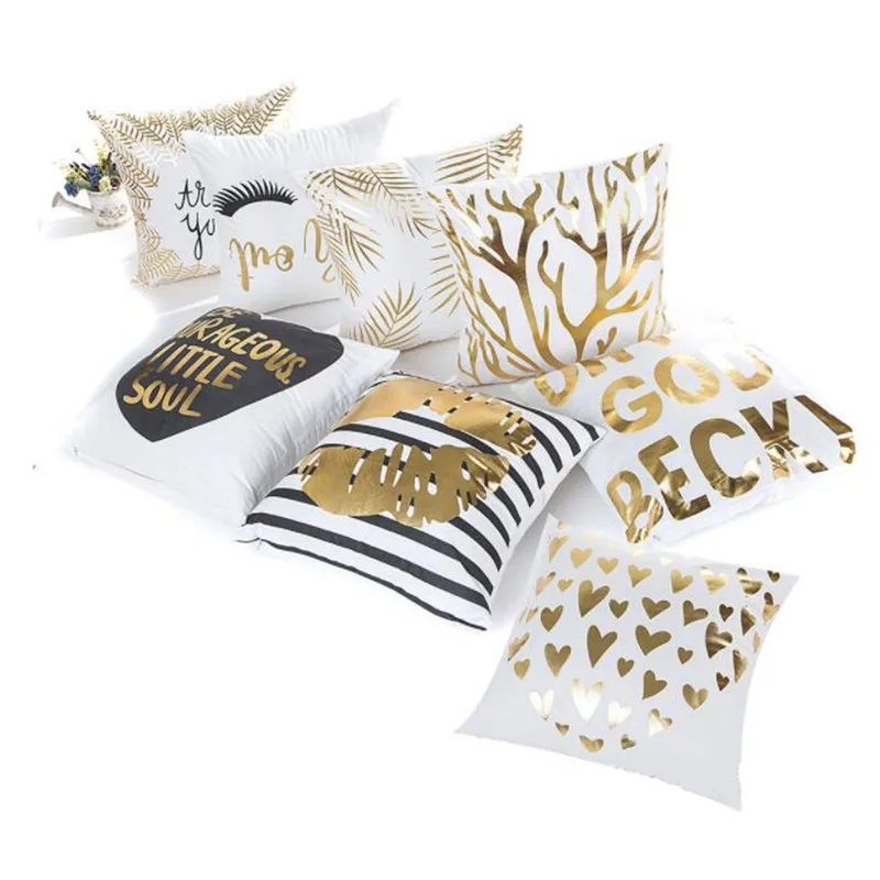 Geometric Gold pillow covers case golden design cushion covers square 45cm*45cm Sofa Seat Case Car Throw pillowcase 1pc
Geometric Gold pillow covers case golden design cushion covers square 45cm*45cm Sofa Seat Case Car Throw pillowcase 1pc