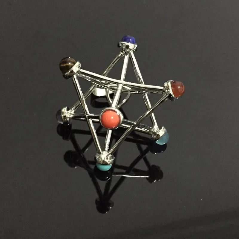 Retro Merkaba Chakras Pendants Natural Stone 7 Chakra Reiki Healing Pendant Hollow Star Point Rainbow Stone Pendants Women Men
Retro Merkaba Chakras Pendants Natural Stone 7 Chakra Reiki Healing Pendant Hollow Star Point Rainbow Stone Pendants Women Men