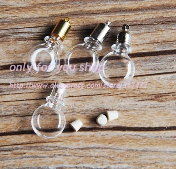 200sets Glass Vial Pendant Wish Bottle mental cap Pendant & 5mm rubble plug DIY miniature/glass/bottles/vials/pendant
200sets Glass Vial Pendant Wish Bottle mental cap Pendant & 5mm rubble plug DIY miniature/glass/bottles/vials/pendant