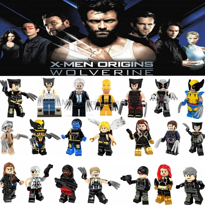 Legoing Marvel Wolverine Jean Grey Summers Action Figures Deadpool X-Men Super Hero Legoings Building Blocks Toys for Children
Legoing Marvel Wolverine Jean Grey Summers Action Figures Deadpool X-Men Super Hero Legoings Building Blocks Toys for Children