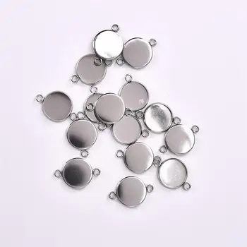 50Pcs/Pack Stainless Steel Bracelet Cabochon Connector Setting Fits 6/8/10/12/14/16mm Cameo Bezle Base Trays Diy Necklace
50Pcs/Pack Stainless Steel Bracelet Cabochon Connector Setting Fits 6/8/10/12/14/16mm Cameo Bezle Base Trays Diy Necklace