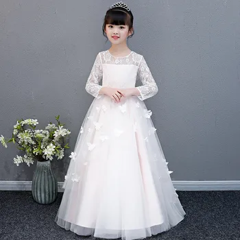 2018Autumn Winter Children Girls Long Sleeves Birthday Wedding Party Long Princess Lace Dress Baby Kids Host Piano Costume Dress
2018Autumn Winter Children Girls Long Sleeves Birthday Wedding Party Long Princess Lace Dress Baby Kids Host Piano Costume Dress