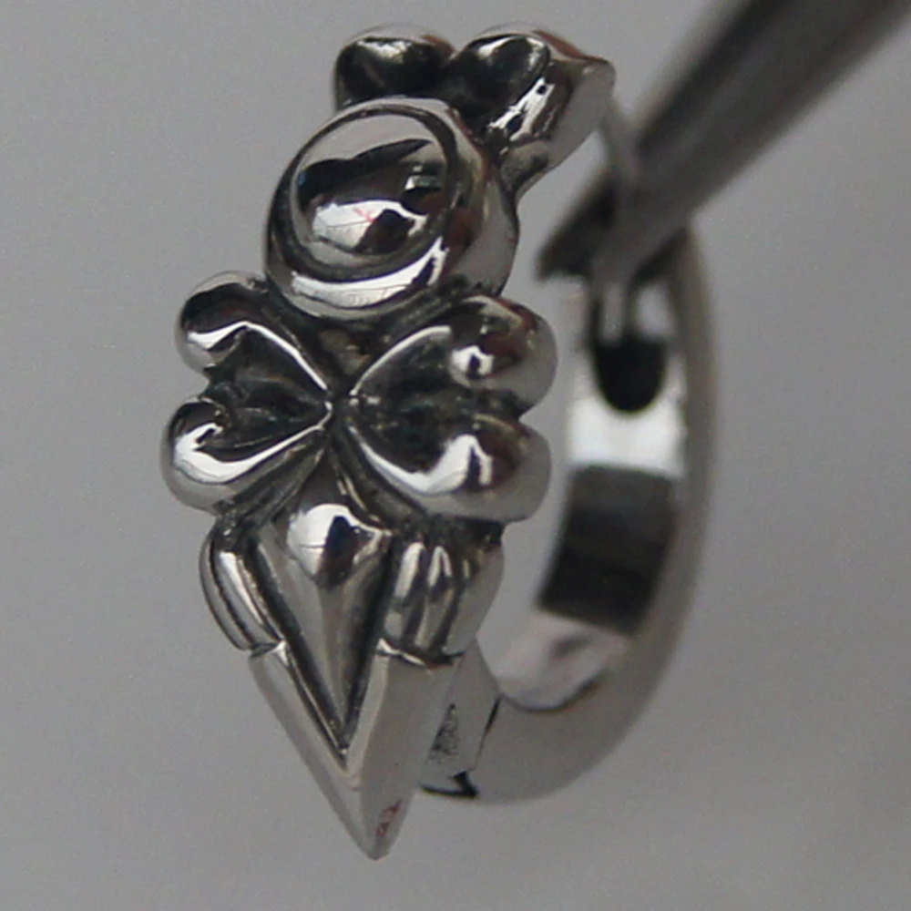 men jewelry cool design 316L stainless steel hoop earring punk | Украшения и аксессуары