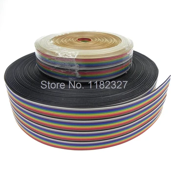 (5 meter/lot) Flat Flex Color Rainbow Ribbon Cable wire 40P ribbon cable 1.0 MM Pitch Dupont Line
(5 meter/lot) Flat Flex Color Rainbow Ribbon Cable wire 40P ribbon cable 1.0 MM Pitch Dupont Line