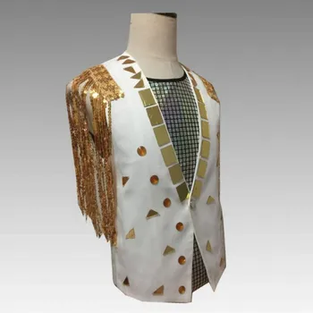 Europe and the United States new spot bar nightclub tide male singer custom tassel vest costume
Europe and the United States new spot bar nightclub tide male singer custom tassel vest costume