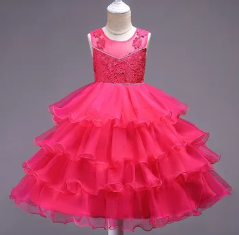 Girl Dress Elegant Layered Rose Red Princess Dresses Wedding Party Birthday Summer Dress Vestidos Nina Rosa Ropa Infantil Menina
Girl Dress Elegant Layered Rose Red Princess Dresses Wedding Party Birthday Summer Dress Vestidos Nina Rosa Ropa Infantil Menina
