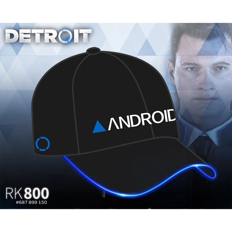 Detroit : Become Human Cosplay Connor LED Light Luminous Cap RK800 Cosplay Props Adult Baseball Cap Game Hat Halloween New
Detroit : Become Human Cosplay Connor LED Light Luminous Cap RK800 Cosplay Props Adult Baseball Cap Game Hat Halloween New