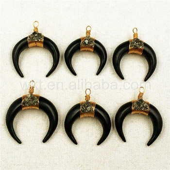 WT- P882 Double Horn pendant and Raw Pyrite Cluster Crystals,gorgeous raw bone moon crescent horn pendant wrapped pendant
WT- P882 Double Horn pendant and Raw Pyrite Cluster Crystals,gorgeous raw bone moon crescent horn pendant wrapped pendant