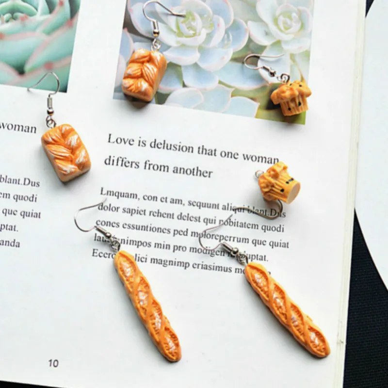 2019 Bohemian Fashion Simulation Food Pendant Long Earrings for Women New Resin Cute Interesting Small Bread Cake Earrings
2019 Bohemian Fashion Simulation Food Pendant Long Earrings for Women New Resin Cute Interesting Small Bread Cake Earrings