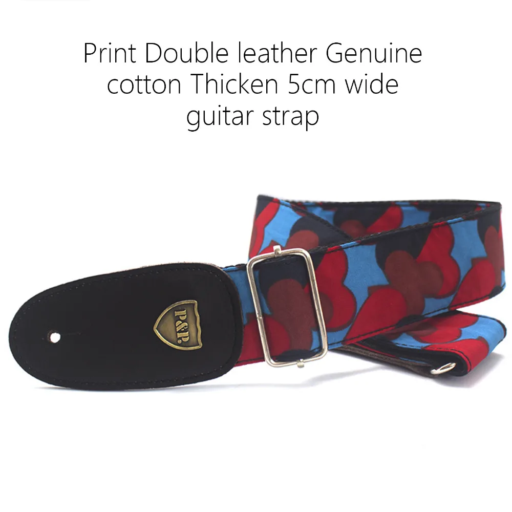 5CM Double leather Cotton Thickening Printing Red heart Monkey LetterAdjustable Guitar Strap for Folk Electric Guitar Universal
5CM Double leather Cotton Thickening Printing Red heart Monkey LetterAdjustable Guitar Strap for Folk Electric Guitar Universal