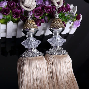 A Pair of European-style Crystal Curtain Bandage Curtain Buckle Ball Bundle Cord Curtain Accessories Fringe Hook Ties
A Pair of European-style Crystal Curtain Bandage Curtain Buckle Ball Bundle Cord Curtain Accessories Fringe Hook Ties