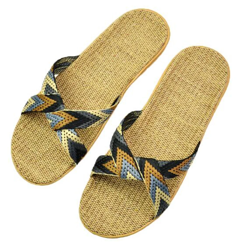 Men's Summer Linen Slippers Designer Cross Flax Slippers Male Beach Flip Flops Men Slides Indoor EVA Home Shoes Boy's Sandals
Men's Summer Linen Slippers Designer Cross Flax Slippers Male Beach Flip Flops Men Slides Indoor EVA Home Shoes Boy's Sandals