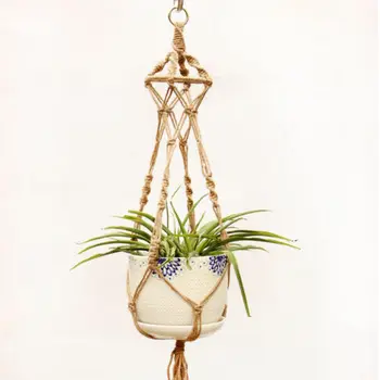 Vintage Macrame Plant Hanger Flower Pot Garden Holder Legs Hanging Rope Basket Flower Pot Hemp Rope Hanging Net
Vintage Macrame Plant Hanger Flower Pot Garden Holder Legs Hanging Rope Basket Flower Pot Hemp Rope Hanging Net