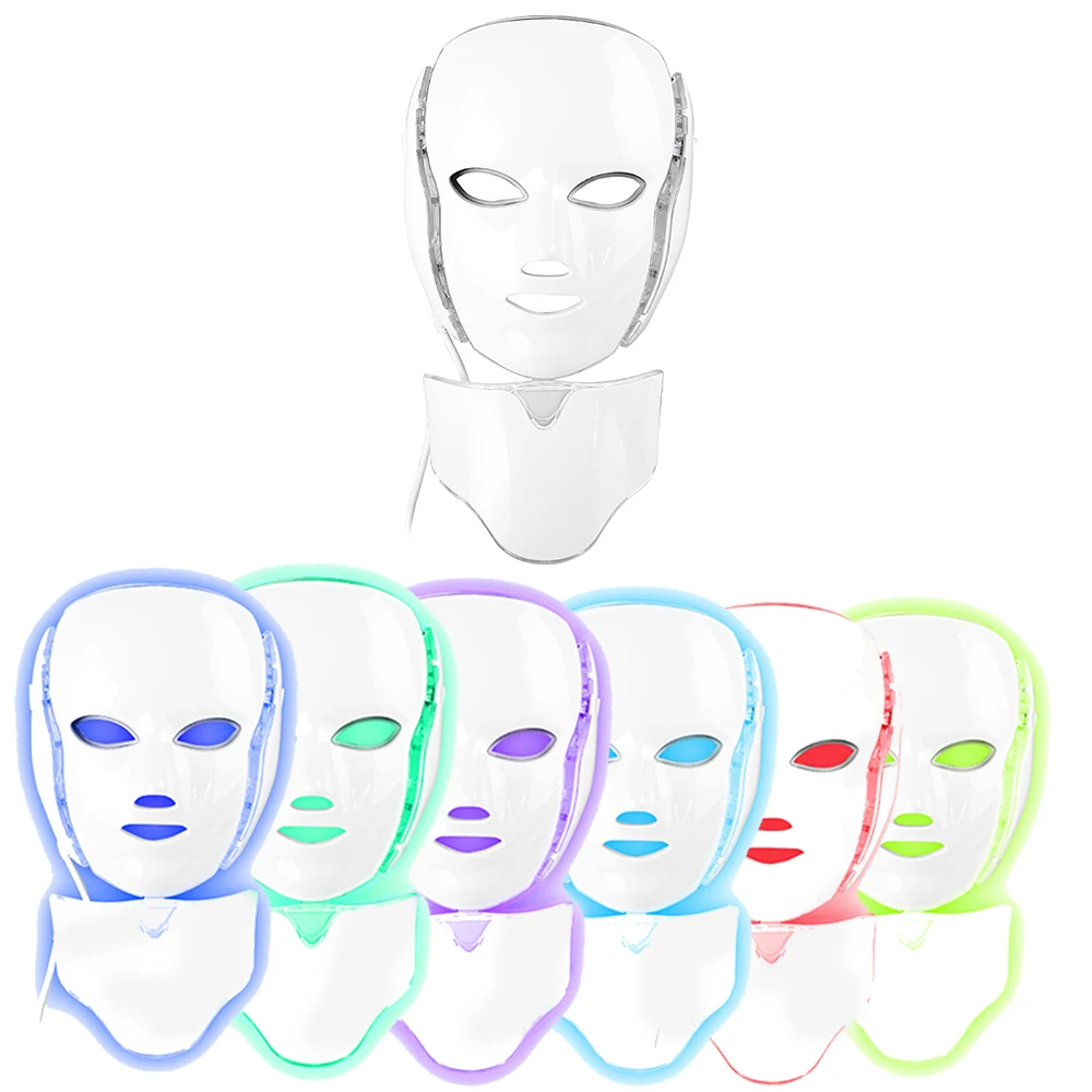 Light Therapy Mask Led Photon Face Mask Machine 7 Colors Neck Beauty Led Mask Proactive Skin Care Acne Kit US UK EU Plug
Light Therapy Mask Led Photon Face Mask Machine 7 Colors Neck Beauty Led Mask Proactive Skin Care Acne Kit US UK EU Plug