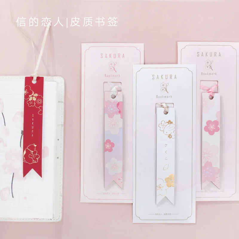 PU Sakura Bookmark Gilded DIY Cardmaking Journal Album Pink Kawaii Cherry Flower Creative Items Lovely Japanese Stationery Gift
PU Sakura Bookmark Gilded DIY Cardmaking Journal Album Pink Kawaii Cherry Flower Creative Items Lovely Japanese Stationery Gift