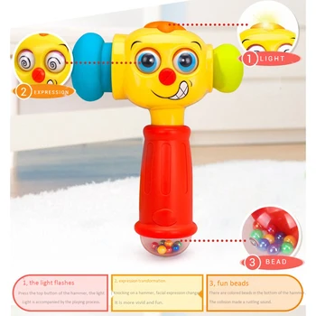 Baby Learn Hammer Toy Hammer Toy with Music Lights Toys Toddlers Rattle Musical Toy Gift Plastic Baby Funny Play Toys
Baby Learn Hammer Toy Hammer Toy with Music Lights Toys Toddlers Rattle Musical Toy Gift Plastic Baby Funny Play Toys