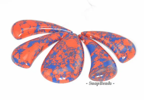 Matrix Turquoise Gemstone Orange Blue Lotus Loose Beads Graduated Set 5 Beads (90114089-108)
Matrix Turquoise Gemstone Orange Blue Lotus Loose Beads Graduated Set 5 Beads (90114089-108)