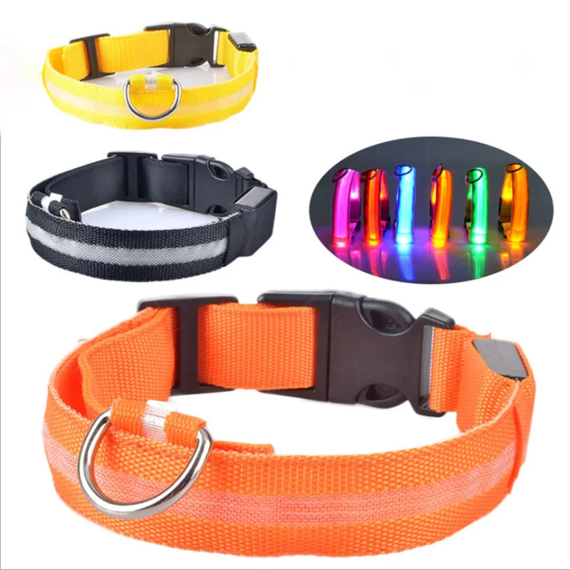 Nylon Pet Dog Collar LED Light Night Safety Glowing Pet Supplies Cat LED Dog Collar Pet Accessories For Small Dogs LED Collars
Nylon Pet Dog Collar LED Light Night Safety Glowing Pet Supplies Cat LED Dog Collar Pet Accessories For Small Dogs LED Collars