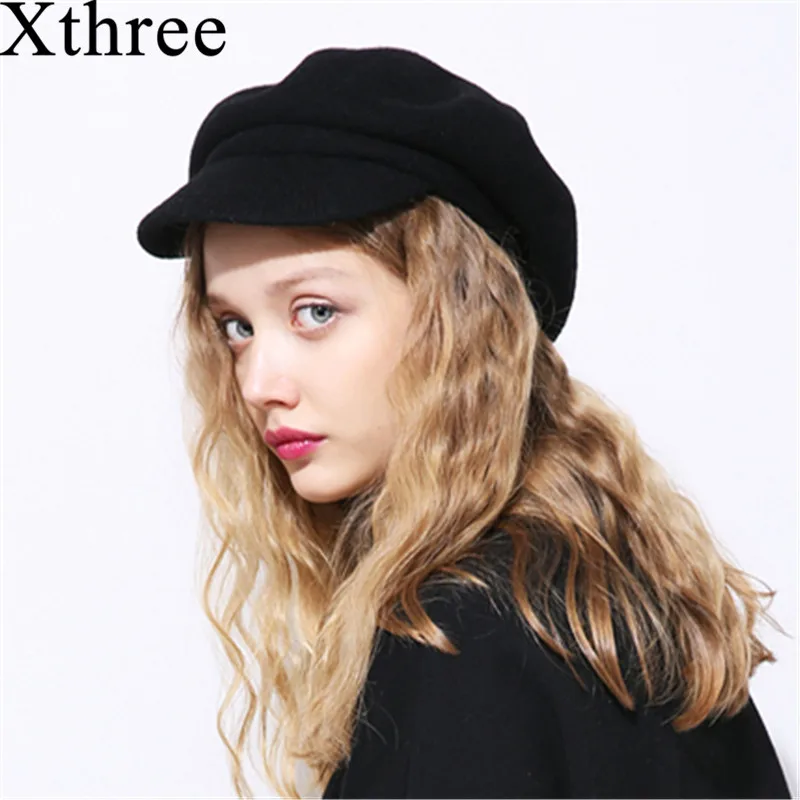 Xthree spring winter women cap wool knitted hat beret with Visors Skullie hat for men hat cap
Xthree spring winter women cap wool knitted hat beret with Visors Skullie hat for men hat cap