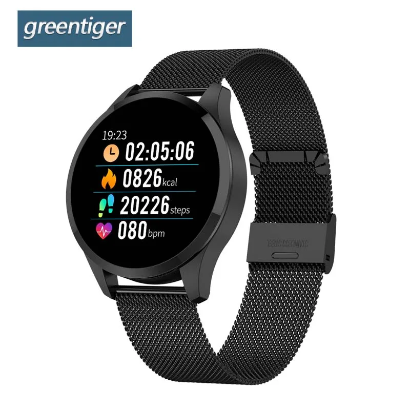 

Greentiger 1.22 inch Q9 Smart Watch Men IP67 waterproof Heart Rate monitor Fitness Tracker Smartwatch camera call reminder